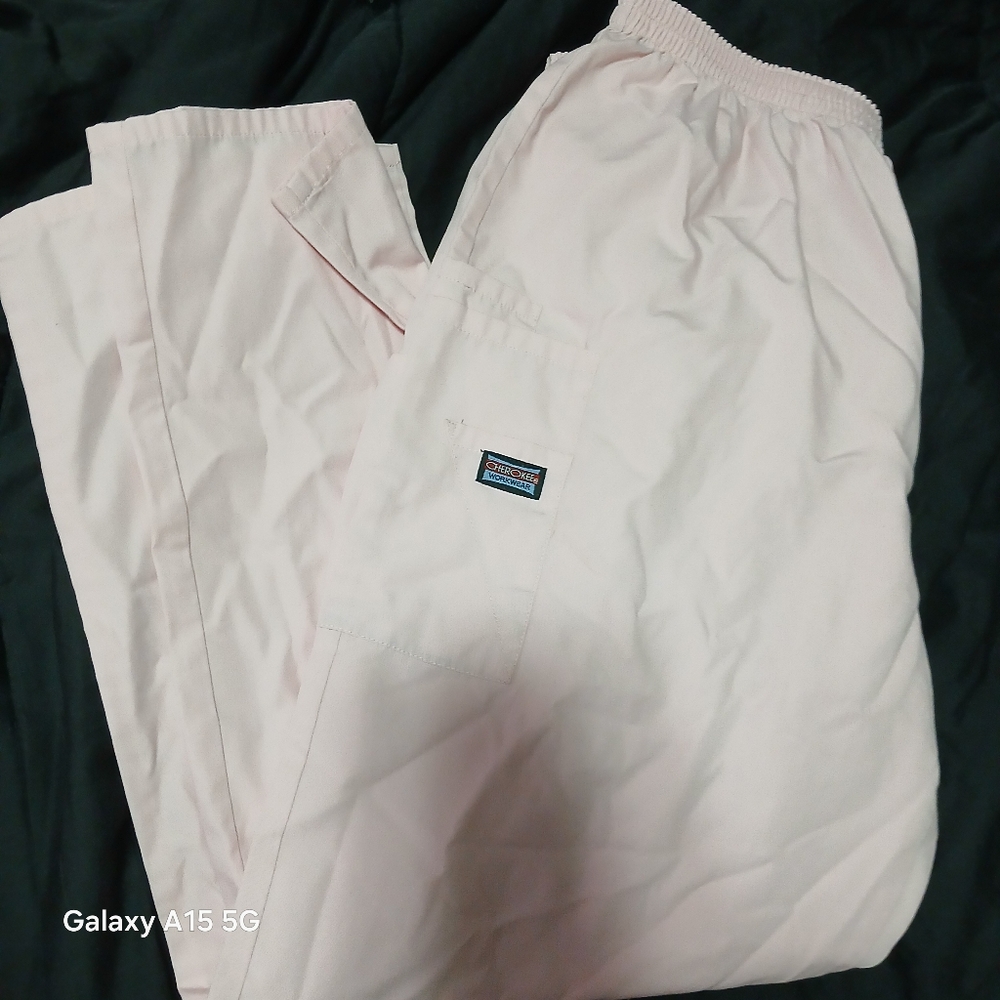 Cherokee Pink Scrub Pants XL
